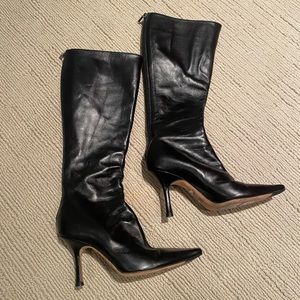Beautiful knee high leather Jimmy Choo boots.